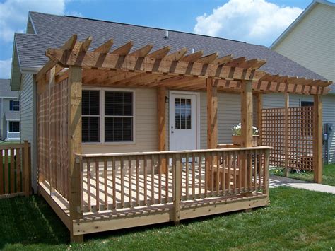 deck pergola attached to house metal roof|pergola on second floor deck.